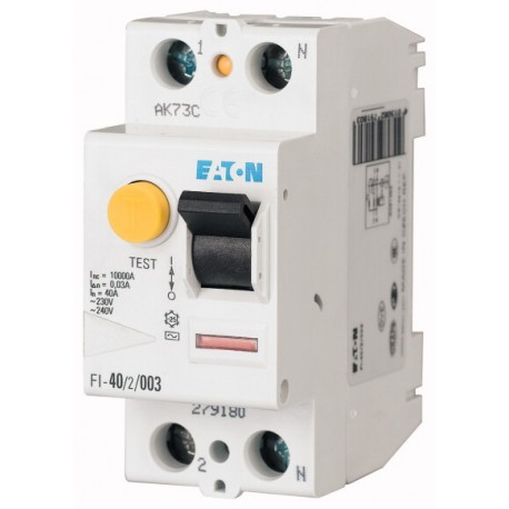 FI-25/2/003-A - FI-25/2/003-A 279184 FI-25-2-003-A EATON ELECTRIC Residual current circuit breaker (RCCB), 25A, 2p, 30mA, ty..