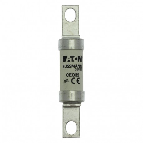 32AMP 500V AC BS88 gG FUSE - 32AMP 500V AC BS88 gG FUSE CEO32 EATON ELECTRIC Fuse-link, LV, 50 A, DC 500 V, BS88/A3, 27 x 91 mm, gL/gG, BS