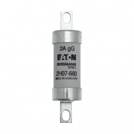 2H07-660 - 2H07-660 EATON ELECTRIC Fuse-link, LV, 2 A, AC 660 V, DC 250 V, BS88/A2, 22 x 82 mm, gL/gG, BS