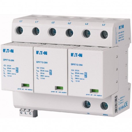SPRT12-264/3-AX - SPRT12-264/3-AX 183183 EATON ELECTRIC Combined arrester, transient voltage surge suppression T1&T2