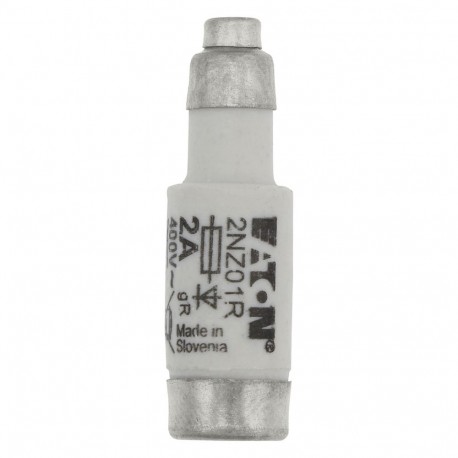 FUSE-D01 2A GR 400VAC E14 - FUSE-D01 2A GR 400VAC E14 2NZ01R EATON ELECTRIC cartridge fuse, BT, 2 A, AC 400 V, D01, aR, IEC, ultra rapid