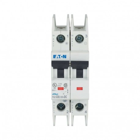 FAZ-C8/2-NA-DC - FAZ-C8/2-NA-DC 120640 Y7-120640 EATON ELECTRIC Miniature circuit breaker (MCB), 8A, 2p, type C characteristi..