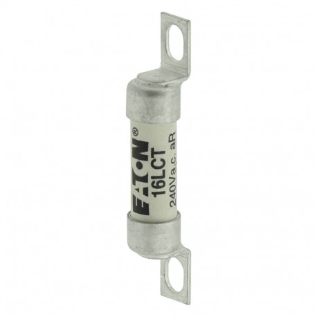 16AMP 240V AC BS88 FUSE - 16AMP 240V AC BS88 FUSE 16LCT EATON ELECTRIC Fuse-link, high speed, 12 A, AC 240 V, BS88, 18 x 56 mm, aR, BS