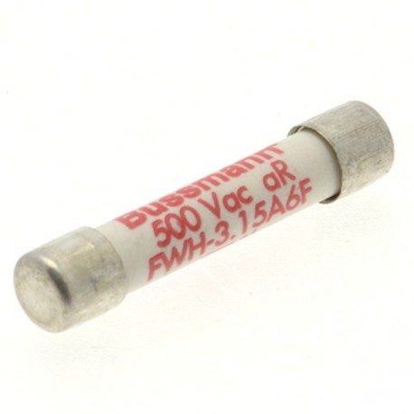 3.15Amp 500V SEMI-COND FUSE - 3.15Amp 500V SEMI-COND FUSE FWH-3.15A6F FWH-3-15A6F EATON ELECTRIC cartridge fuse, ultra rapid, 3.15 A, AC 5..