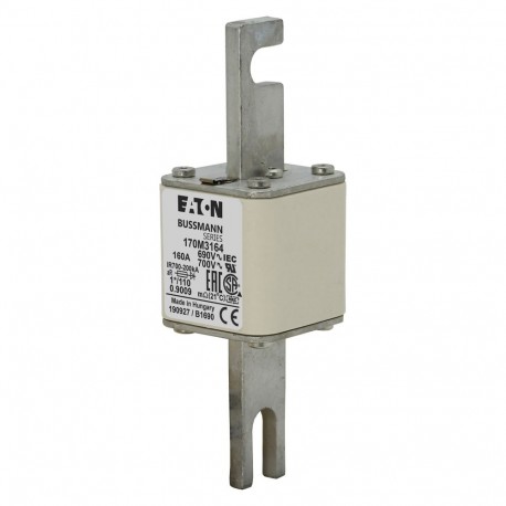 FUSE 160A 690V 1*/110 AR UC - FUSE 160A 690V 1*/110 AR UC 170M3164 EATON ELECTRIC Fuse-link, high speed, 160 A, AC 690 V, compact size 1, ..