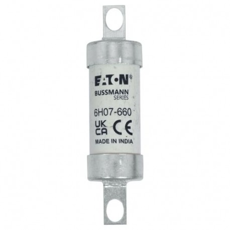 6H07-660 - 6H07-660 EATON ELECTRIC Fuse-link, low voltage, 6 A, AC 660 V, DC 250 V, BS88/A2, 22 x 82 mm, gL/gG, BS