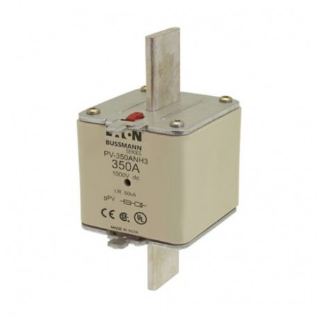 PV-350ANH3 - PV-350ANH3 EATON ELECTRIC cartridge fuse, ultra rapid, 350, DC 1000 V, NH3, gPV, UL PV, UL, IEC, indicator d..