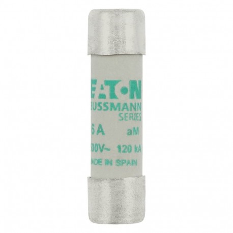 C10M6 - C10M6 EATON ELECTRIC Fuse-link, LV, 0.25 A, AC 500 V, 10 x 38 mm, aM, IEC