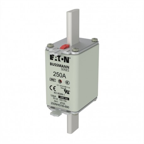 NH FUSE 250A 690V gG SIZE 1 - NH FUSE 250A 690V gG SIZE 1 250NHG1B-690 EATON ELECTRIC Fuse-link, LV, 100 A, AC 690V, NH1, gL/gG, IEC, dual..