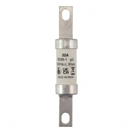 32AMP 500V AC INDUSTRIAL FUSE - 32AMP 500V AC INDUSTRIAL FUSE AC32 EATON ELECTRIC Fuse-link, low voltage, 32 A, AC 500 V, BS88, 21 x 114 mm,..