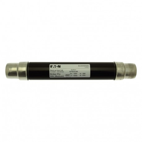 12TDLEJ25 - 12TDLEJ25 EATON ELECTRIC Fuse-link, medium voltage, 25 A, AC 12 kV, 2", 51 x 292 mm, back-up, DIN, with stri..