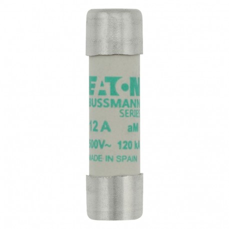 C10M12 - C10M12 EATON ELECTRIC Fuse-link, LV, 0.25 A, AC 500 V, 10 x 38 mm, aM, IEC