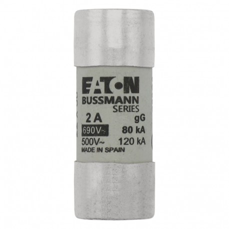 C22G2 - C22G2 EATON ELECTRIC Fuse-link, LV, 10 A, AC 690 V, 22 x 58 mm, gL/gG, IEC