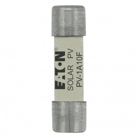 PV-1A10F - PV-1A10F EATON ELECTRIC Fuse-link, high speed, 1 A, DC 1000 V, IEC 60269-6 type A, 10 x 38 mm, gPV, UL PV, U..
