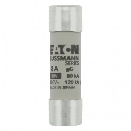 C14G8 - C14G8 EATON ELECTRIC Fuse-link, LV, 1 A, AC 690 V, 14 x 51 mm, gL/gG, IEC