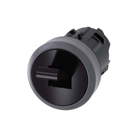 3SU1030-3EA10-0AA0 - 3SU1030-3EA10-0AA0 SIEMENS Toggle switch, 22 mm, round, plastic with metal front ring, black, 2 switch posit..