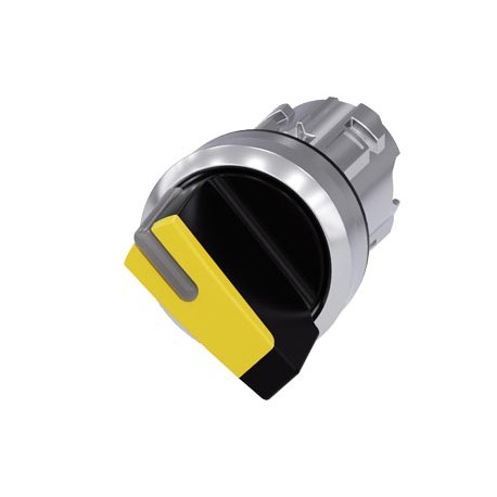3SU1052-2BF30-0AA0 - 3SU1052-2BF30-0AA0 SIEMENS Illuminable selector switch, 22 mm, round, metal shiny, yellow, Selector switch s..