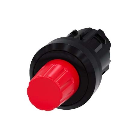 3SU1000-0HC20-0AA0 - 3SU1000-0HC20-0AA0 SIEMENS Stop button, 22 mm, round, plastic, red, pushbutton raised, latchable after pushi..