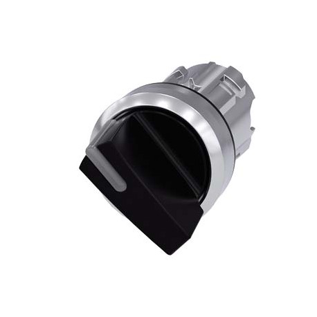 3SU1052-2BF10-0AA0 - 3SU1052-2BF10-0AA0 SIEMENS Illuminable selector switch, 22 mm, round, metal shiny, black, Selector switch sh..