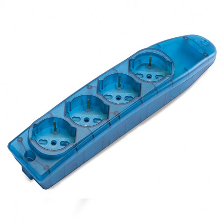 161.40500.T - 161.40500.T SCAME MULTI-OUTLET SOCKET TRANS. TURQUOISE
