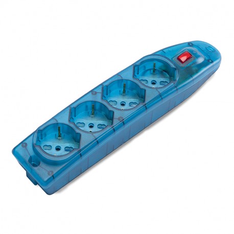 161.40510.T - 161.40510.T SCAME MULTI-OUTLET SOCKET TRANS. TURQUOISE