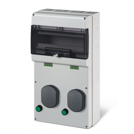 204.UB21B-3C3C - 204.UB21B-3C3C SCAME CON. UNIT 2 SOCKET WITH LOCK 3c 3,5kW