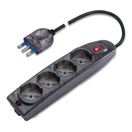 161.40511.F - 161.40511.F SCAME MULTI-OUTLET SOCKET TRANS. TINTED