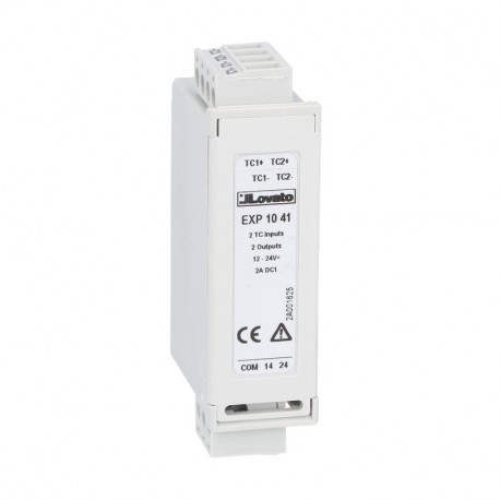 EXP1041 - EXP1041 LOVATO EXPANSION MODULE EXP SERIES FOR FLUSH-MOUNT PRODUCTS, 2 THERMOCOUPLE INPUTS, 2 STATIC OUTPUTS