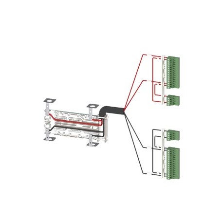 3KC9834-1 - 3KC9834-1 SIEMENS Accessory for 3KC8 Power supply cable for connection at the top 2-pole for 250 A for 3-pol..
