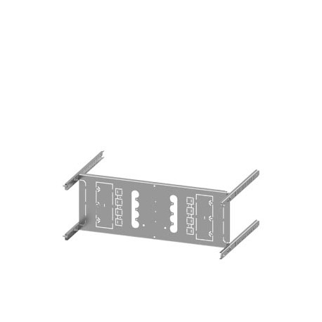 8PQ6000-8BA05 - 8PQ6000-8BA05 SIEMENS SIVACON S4 mounting plate 3VA12 (250A), 4-pole, fixed-mounted, H: 200mm W: 600mm