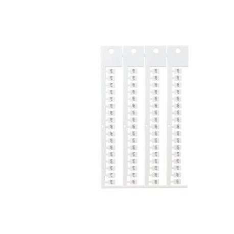 8WA8348-2AB - 8WA8348-2AB SIEMENS inscription label, front, with MP, vertical, terminal width: 5 mm, H: 7 mm, white