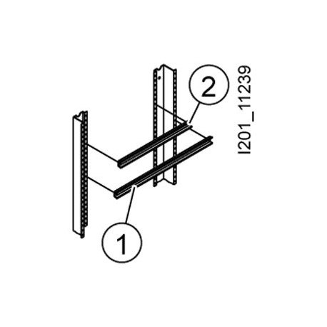 8GF7178 - 8GF7178 SIEMENS Stab/SIKUS Universal Terminal strip vertical 5 DIN rails A L 165 mm H 200 mm W 900 mm
