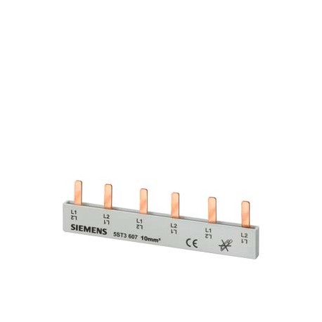 5ST3608 - 5ST3608 SIEMENS Pin busbar, 10 mm2 connection: 6x 2-phase touch-safe