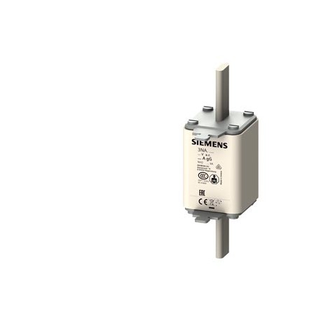 3NA3224 - 3NA3224 SIEMENS LV HRC fuse element, NH2, In: 80 A, gG, Un AC: 500 V, Un DC: 440 V, Front indicator, live gr..
