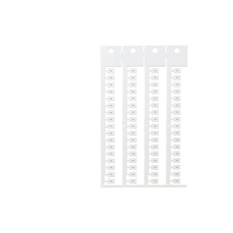 8WA8348-0AG - 8WA8348-0AG SIEMENS inscription label, front, with 7, vertical, terminal width: 5 mm, H: 7 mm, white