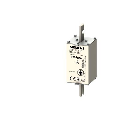 3NE1332-4F - 3NE1332-4F SIEMENS PV fuse link, with slotted blade contacts, NH2L, In: 400 A, gPV, Un DC: 1000 V, front ind..
