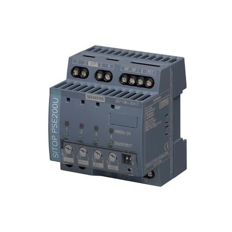 6EP1961-2BA31 - 6EP1961-2BA31 SIEMENS SITOP PSE200U 3 A Selectivity module 4-channel input: DC 24 V/12 A output: 24 V DC/4x ..