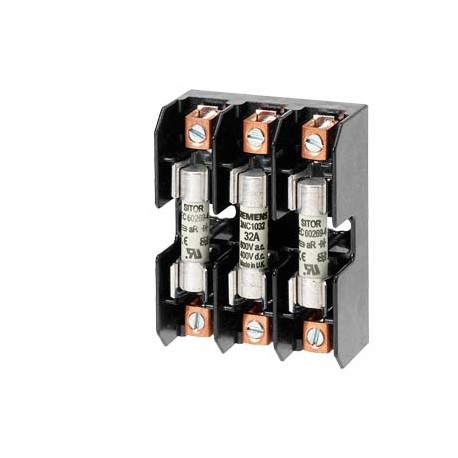 3NC1038-1 - 3NC1038-1 SIEMENS SENTRON, cylindrical fuse holder, 10x38 mm, 1-pole, In: 30 A, Un AC: 600 V, Flat version