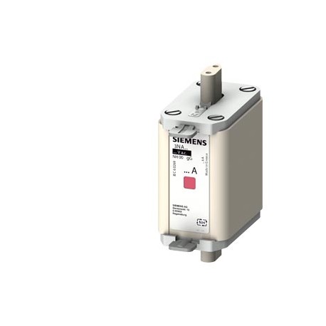 3NA6824-6 - 3NA6824-6 SIEMENS LV HRC fuse element, NH00, In: 80 A, gG, Un AC: 690 V, Un DC: 250 V, Combined indicator, I..