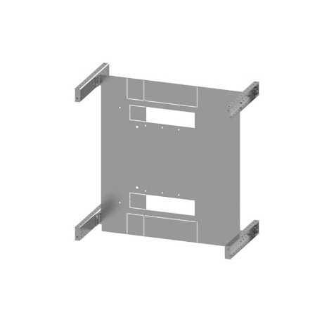 8PQ6000-3BA07 - 8PQ6000-3BA07 SIEMENS SIVACON S4 mounting plate 3VL6 up to 800A 3-pole 4-pole fixed-mounted H: 600mm W: 600mm