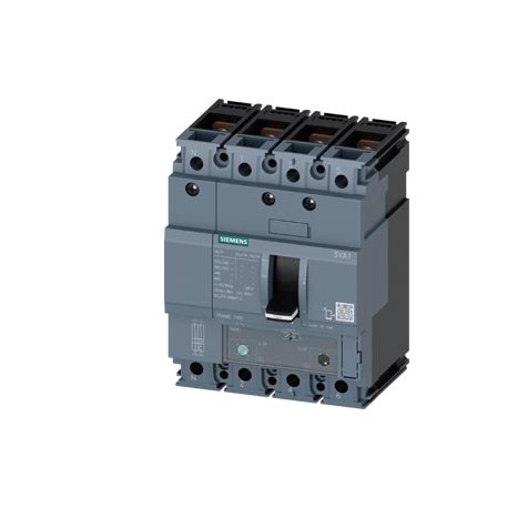 3VA1125-6EF42-0AA0 - 3VA1125-6EF42-0AA0 SIEMENS circuit breaker 3VA1 IEC frame 160 breaking capacity class H Icu 70kA @ 415V 4-po..