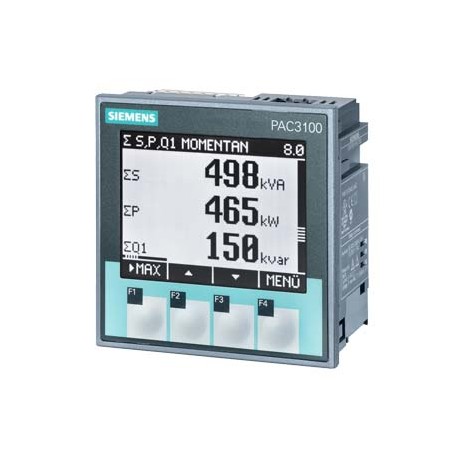 7KM3133-0BA00-3AA0 - 7KM3133-0BA00-3AA0 SIEMENS SENTRON, measuring device, 7KM PAC3100, LCD, L-L: 480 V, L-N: 277 V, 3-phase, Mod..