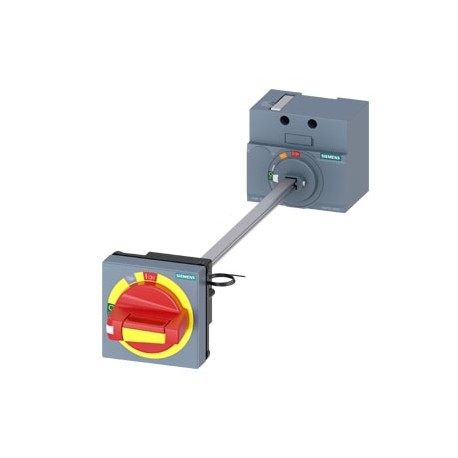 3VA9157-0FK27 - 3VA9157-0FK27 SIEMENS door mounted rotary operator emergency-off IEC IP65 with door interlock 24V DC lightin..