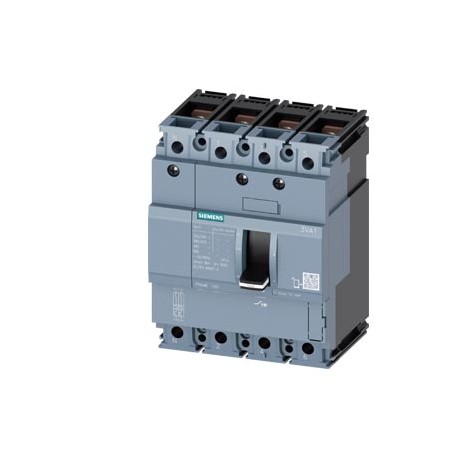 3VA1125-4GD42-0AA0 - 3VA1125-4GD42-0AA0 SIEMENS circuit breaker 3VA1 IEC frame 160 breaking capacity class S Icu 36kA @ 415V 4-po..