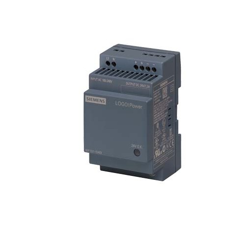 6EP1331-1SH03 - 6EP1331-1SH03 SIEMENS LOGO!Power 24 V/1.3 A stabilized power supply input: 100-240 V AC (110-300 V DC) outpu..
