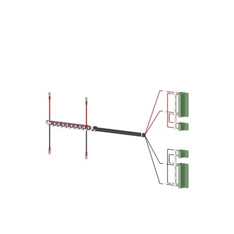 3KC9833-7 - 3KC9833-7 SIEMENS Accessory for 3KC8 Power supply cable for connection at the bottom 2-pole for 2000-3200 A ..