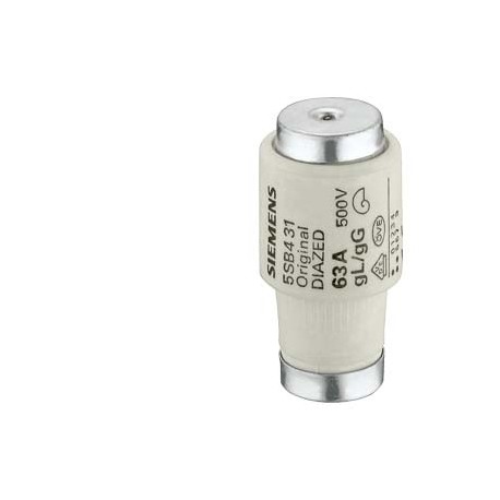 5SB431 - 5SB431 SIEMENS DIAZED fuse link 500 V for cable and line protection gG, size DIII, E33, 63A