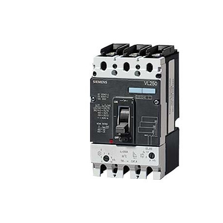 3VL3725-2DC33-0AA0 - 3VL3725-2DC33-0AA0 SIEMENS circuit breaker VL250H high breaking capacity Icu 70kA, 415V AC 3-pole, line prot..