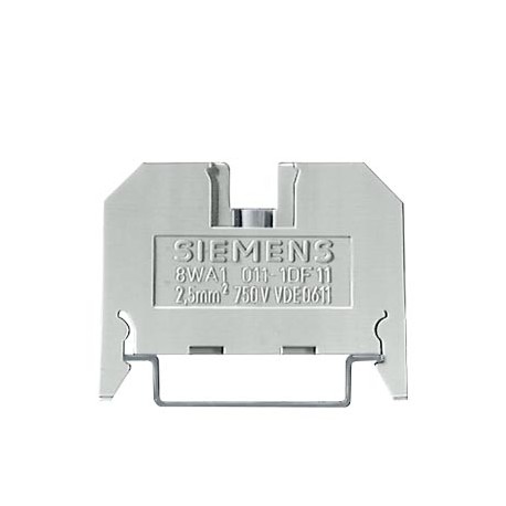 8WA1011-1BF22 - 8WA1011-1BF22 SIEMENS Through-type terminal thermoplast Screw terminal on both sides Single terminal, orange..