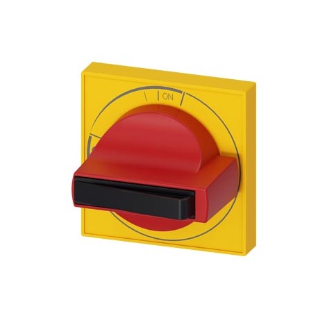 3KD9115-4 - 3KD9115-4 SIEMENS Accessory for 3KD size 1 Door-coupling rotary operating mechanism Handle, yellow/red witho..